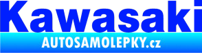 Samolepka Kawasaki modrá dynamic