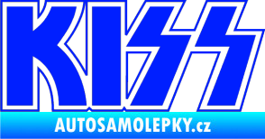 Samolepka KISS modrá dynamic