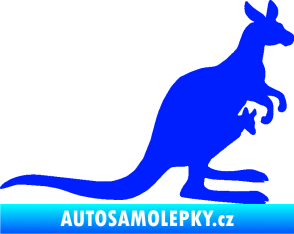 Samolepka Klokan 001 pravá modrá dynamic
