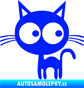 Samolepka Kočička 001 levá modrá dynamic