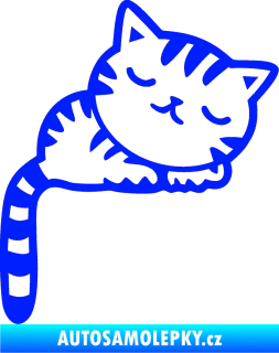Samolepka Kočka 004 pravá modrá dynamic