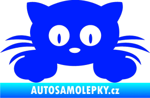Samolepka Kočka 007 levá modrá dynamic