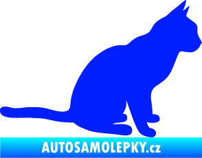 Samolepka Kočka 008 pravá modrá dynamic