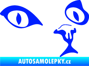 Samolepka Kočka 010 pravá modrá dynamic