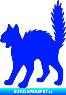 Samolepka Kočka 013 levá modrá dynamic