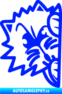 Samolepka Kočka 026 levá kuk modrá dynamic