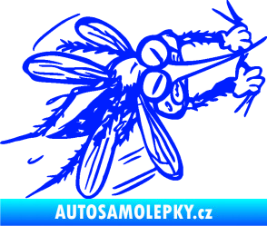 Samolepka Komár 002 pravá modrá dynamic