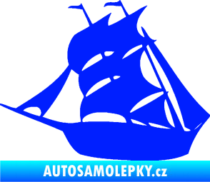 Samolepka Koráb 001 levá modrá dynamic