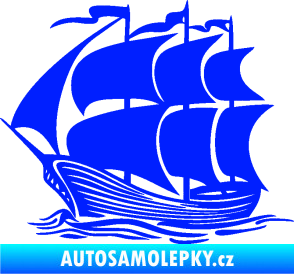 Samolepka Koráb 002 levá modrá dynamic