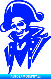 Samolepka Kostra pirát levá modrá dynamic
