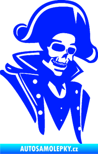 Samolepka Kostra pirát pravá modrá dynamic