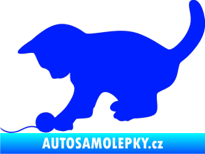 Samolepka Koťátko 001 levá modrá dynamic