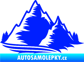 Samolepka Krajina hory 003 pravá modrá dynamic