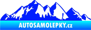 Samolepka Krajina hory 021 levá modrá dynamic