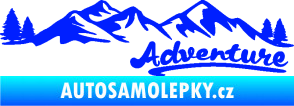 Samolepka Krajina hory 028 pravá modrá dynamic