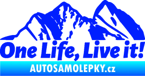 Samolepka Krajina hory 029 levá modrá dynamic