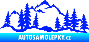 Samolepka Krajina hory 033 levá modrá dynamic
