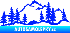 Samolepka Krajina hory 033 pravá modrá dynamic