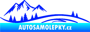 Samolepka Krajina hory 036 levá modrá dynamic