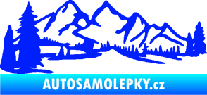 Samolepka Krajina hory 038 levá modrá dynamic