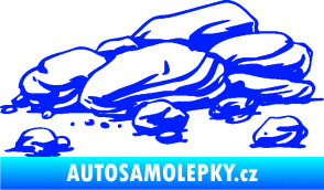 Samolepka Krajina kameny 001 modrá dynamic
