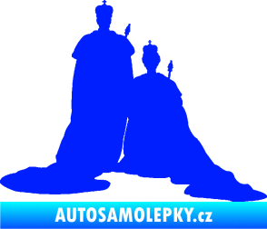 Samolepka Král a královna  modrá dynamic