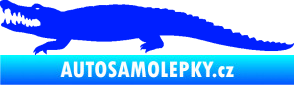 Samolepka Krokodýl 002 levá modrá dynamic