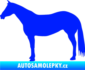 Samolepka Kůň 007 levá modrá dynamic
