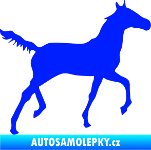 Samolepka Kůň 011 pravá modrá dynamic