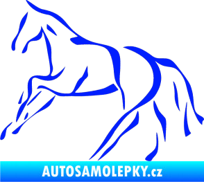 Samolepka Kůň 024 levá modrá dynamic