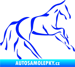 Samolepka Kůň 024 pravá modrá dynamic