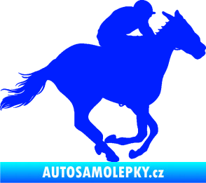 Samolepka Kůň 035 pravá modrá dynamic