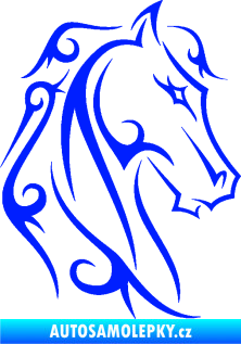 Samolepka Kůň 036 pravá modrá dynamic