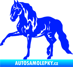 Samolepka Kůň 039 levá modrá dynamic