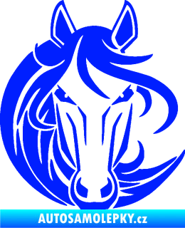 Samolepka Kůň 043 levá modrá dynamic
