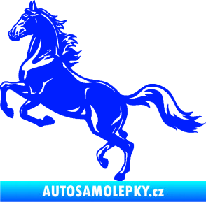 Samolepka Kůň 057 levá na zadních modrá dynamic