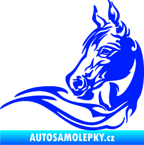 Samolepka Kůň 085 levá modrá dynamic