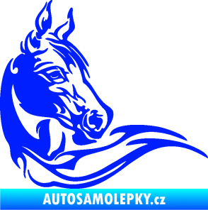 Samolepka Kůň 085 pravá modrá dynamic