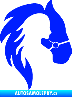Samolepka Kůň 101 pravá s láskou modrá dynamic