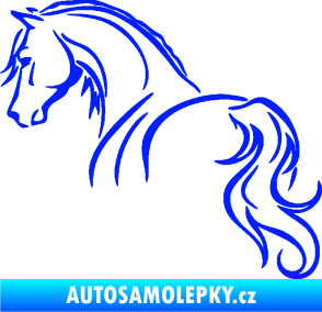 Samolepka Kůň 104 levá modrá dynamic