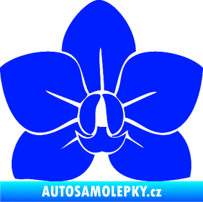 Samolepka Květina dekor 023 orchidej květ modrá dynamic