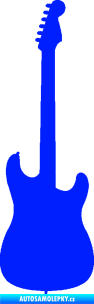 Samolepka Kytara elektrická modrá dynamic