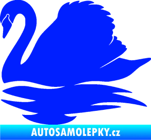 Samolepka Labuť 003 levá modrá dynamic