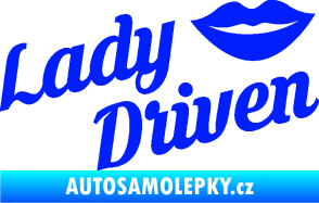 Samolepka Lady driven 002 nápis modrá dynamic