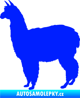 Samolepka Lama 002 levá alpaka modrá dynamic