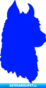 Samolepka Lama 006 pravá silueta modrá dynamic