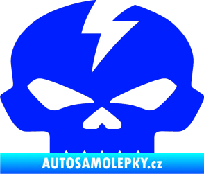 Samolepka Lebka 001 levá modrá dynamic