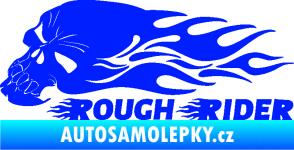 Samolepka Lebka 051 levá rough rider modrá dynamic