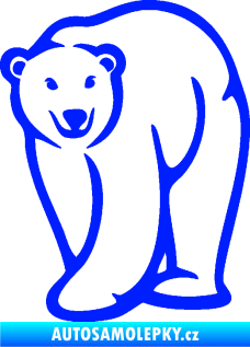Samolepka Lední medvěd 004 levá modrá dynamic