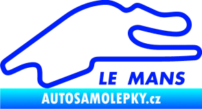 Samolepka Okruh Le Mans modrá dynamic